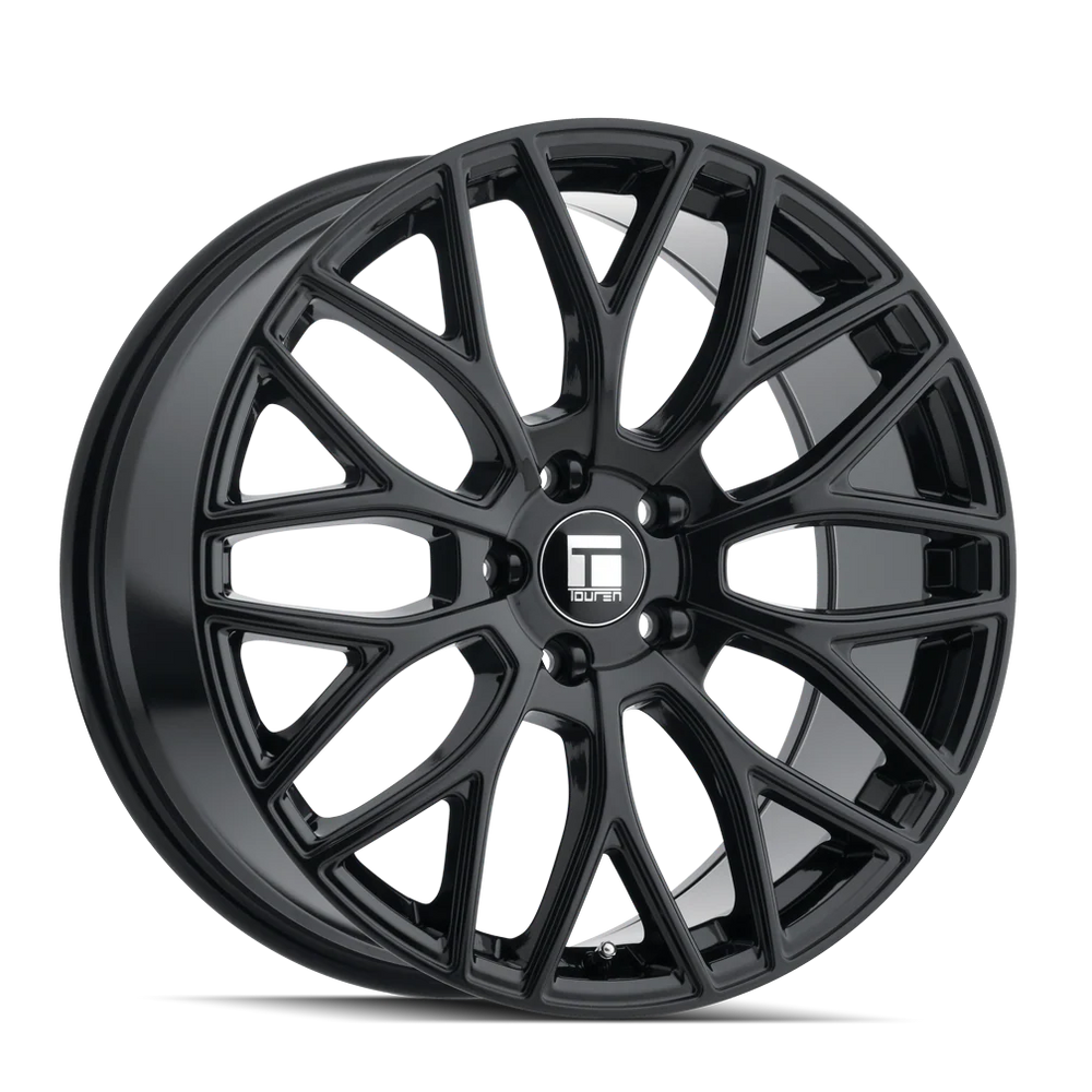 Touren 3276 TR76 17x8 / 5x112 BP / 35mm Offset / 66.56mm Hub Gloss Black Wheel