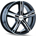 Touren 3262 TR62 17x7 / 4x100/114.3 BP / 40mm Offset / 67.1mm Hub Gloss Black Machined Wheel