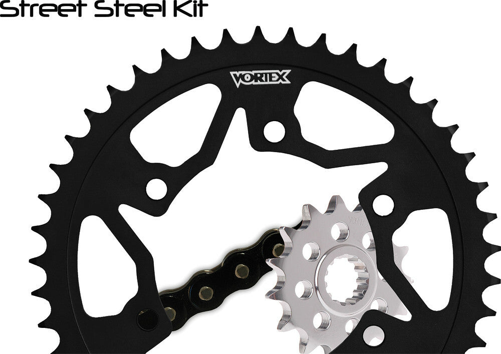 Vortex Racing V3 2.0 Chain and Sprocket Kit 3273-15,251AS-42,520SX3-112- Black