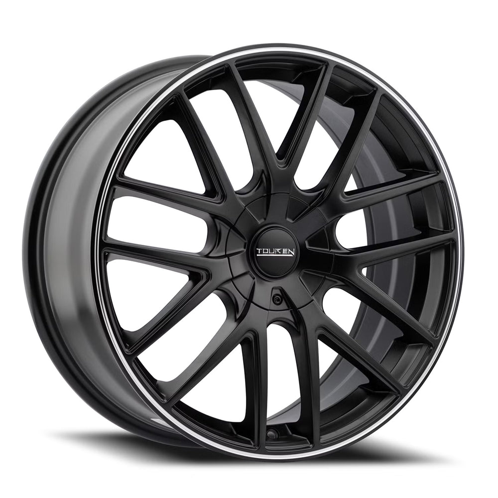 Touren 3260 TR60 17x7.5 / 5x100/114.3 BP / 42mm Offset / 72.62mm Hub Matte Black Machined Wheel