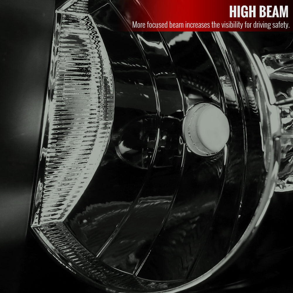 CRYSTAL HOUSING HEADLIGHTS BLACK SMOKE LENS