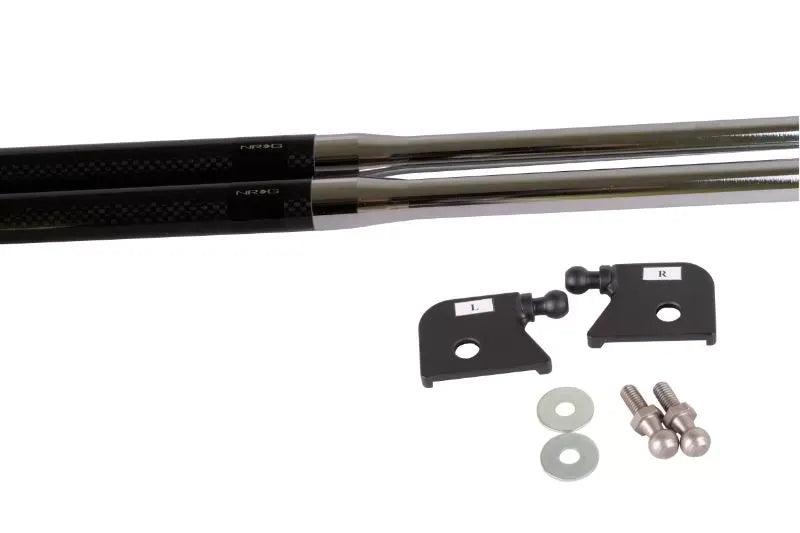NRG Carbon Fiber Hood Damper Kit - 89-94 240SX S13