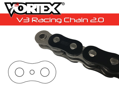 Vortex Racing V3 2.0 Chain 525SX3-112- Black