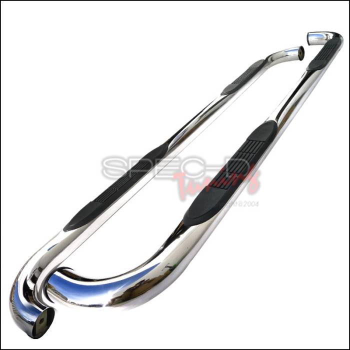 3 INCH ROUND STAINLESS FINISH SIDE