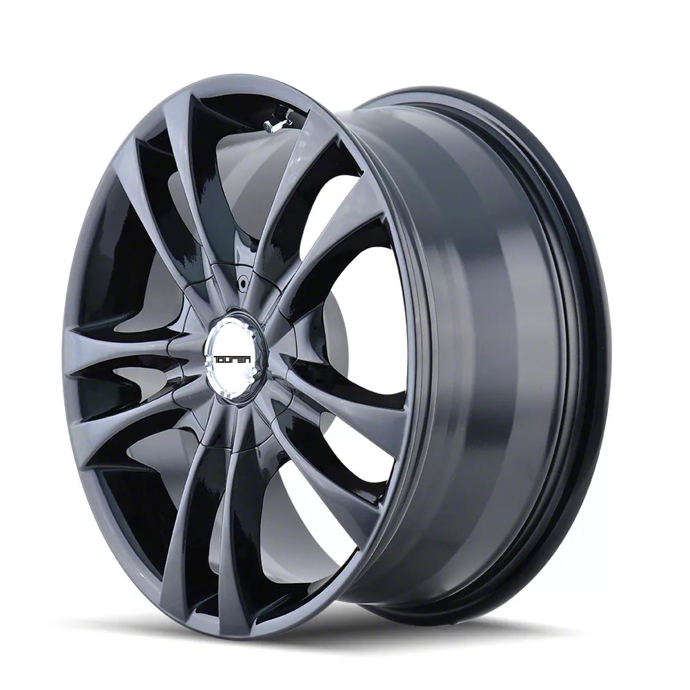 Touren 3222 TR22 15x7 / 5x100/114.3 BP / 40mm Offset / 72.62mm Hub Gloss Black Wheel