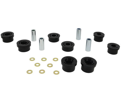 Subframe - mount front bushing 8 Bushings 4 Tubes 8 Washers Install Guide Grease