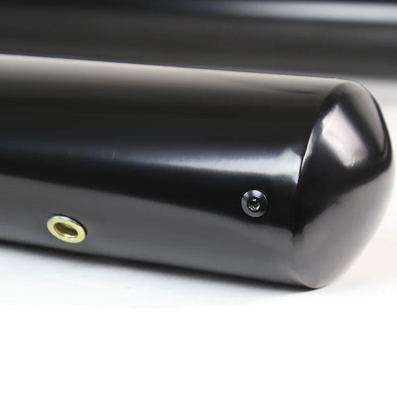 4 INCH OVAL BLACK SIDE STEP BARS -