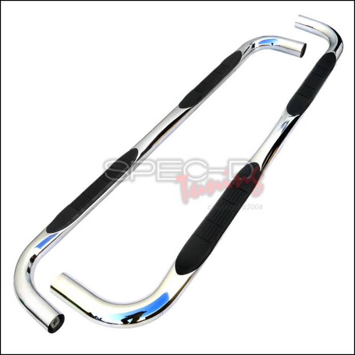 3 INCH ROUND STAINLESS FINISH SIDE