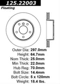 Centric Premium High Carbon Brake Rotor