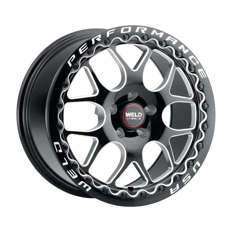 Weld Perf 15in Beadlock Ring A / Gloss BLK MIL