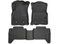 1823 TACOMA (AUTOMATIC TRANS) DBLE CAB WB FRONT & 2ND ROW FLOOR LINER BLACK