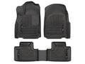 Weatherbeater Front & 2nd Seat Floor Liners For 2016-2022 Jeep Grand Cherokee 2016-2026 Dodge Durango Black Husky Liners