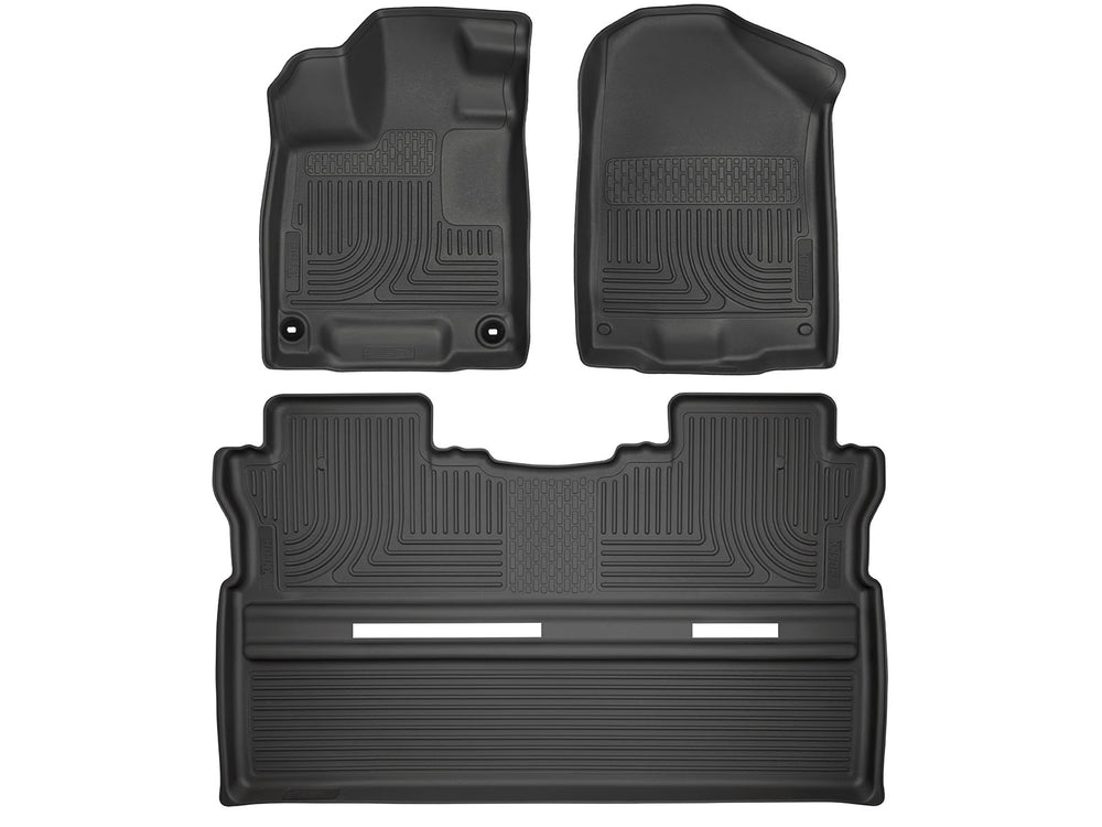 17C RIDGELINE FRONT & 2ND ROW WEATHERBEATER FLOOR LINER BLACK