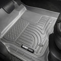 Weatherbeater Front & 2nd Seat Floor Liners For 2002-2009 Ram 1500/2500/3500 Grey Husky Liners