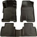 Westin 1999-2010 Ford Super Duty Crew Cab Wade Sure-Fit Floor Liners 2nd Row - Black
