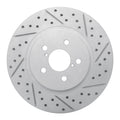 DFC 17-23 Subaru Crosstrek Front Right Drilled & Slotted Geoperformance Rotor