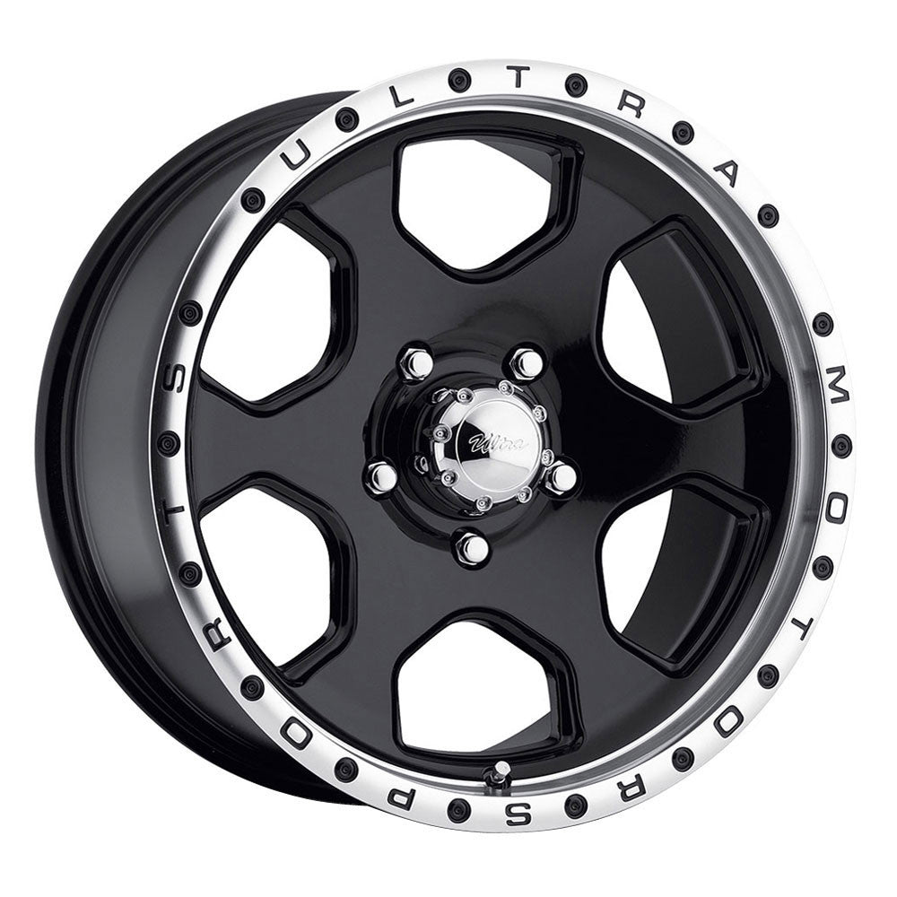 Wheel: Ultra; Rouge; Gloss black; 17 - 8; 8 - 6.5" Bolt circle