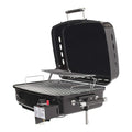 RV OR TRAILER MOUNTED GRILL W/CARRY BAG BLACK