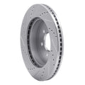 R1 03-04 Dodge DAKOTA 4WD Front Right Drilled & Slotted Silver Brake Rotor