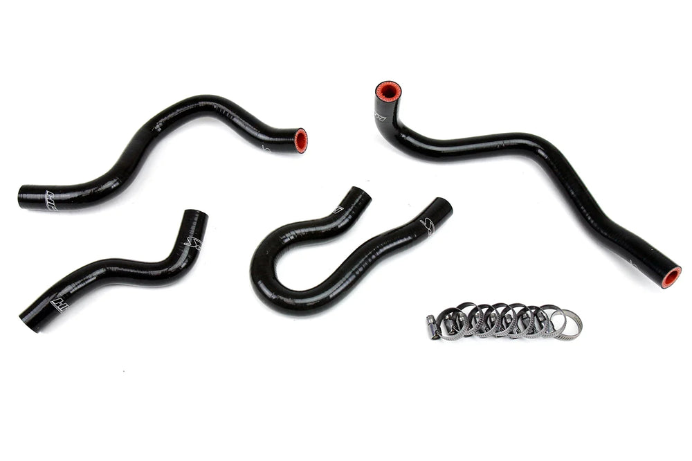 HPS Performance Reinforced Black Silicone Heater Hose Kit Coolant for Honda 99-00 Civic EM1 Si B16 1.6L DOHC