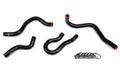 HPS Performance Reinforced Black Silicone Heater Hose Kit Coolant for Honda 99-00 Civic EM1 Si B16 1.6L DOHC