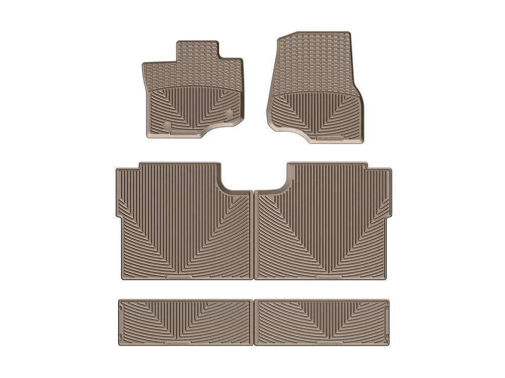 WeatherTech Tan Front Rear and Rear All-Weather Floor Mats Fits -20-24 F-150 W345TN-W346TN-W356TN