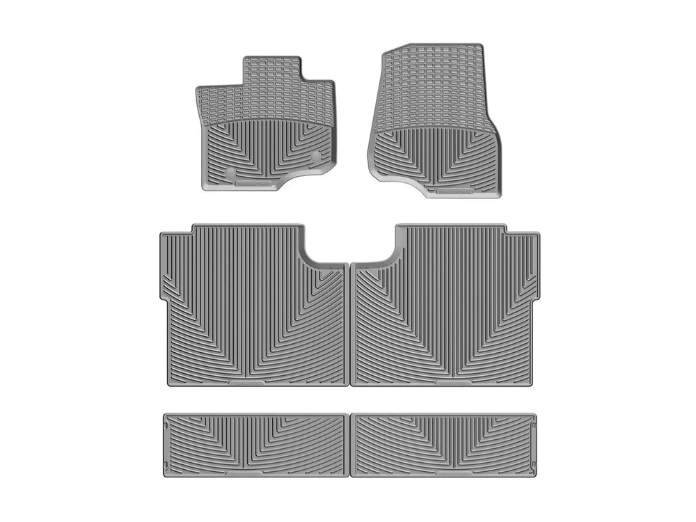 WeatherTech Grey Front Rear and Rear All-Weather Floor Mats Fits -20-24 F-150 W345GR-W346GR-W356GR