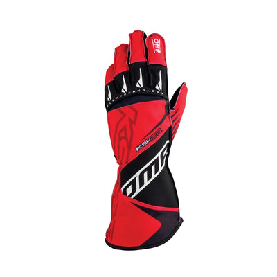 OMP KS-2R GLOVES MY2022 RED/BLACK SIZE XS