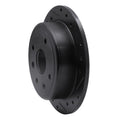 R1 04-10 Chevrolet Optra (USA/Canada) Rear Right Drilled & Slotted Black Brake Rotor