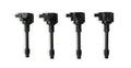 MSD Ignition Coil Blaster Series-Honda 1.5L/2.0L/2.0L Turbo 4-Cyl-Black-4-Pack 2016-2020 Honda Civic 2.0L/2.0L Turbo 2015-2019 Honda Fit 4-Cylinder Engines MSD Ignition