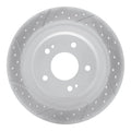 R1 13-25 Mitsubishi Outlander Phev Rear Left Drilled & Slotted Geoperformance Rotor