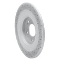 R1 13-25 Mitsubishi Outlander Phev Rear Left Drilled & Slotted Geoperformance Rotor