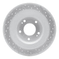 R1 13-25 Mitsubishi Outlander Phev Rear Left Drilled & Slotted Geoperformance Rotor
