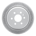 R1 15-20 Chevrolet Colorado Rear Right Drilled & Slotted Geoperformance Rotor