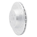R1 Concepts Brake Rotor Drilled and Slotted Silver Fits Merkur XR4Ti