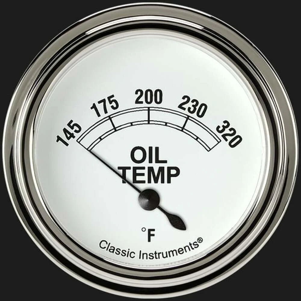 CLASSIC WHITE 2 5/8IN OIL TEMP