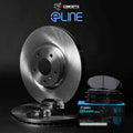 R1 Concepts E- Line Series Brake Rotor with Ceramic Brake Pads Hdw Fits Porsche 911