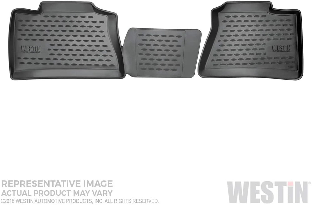 ~(6 lbs. 39X26X3)~ Profile Floor Liners 2nd Row Black F-150 SuperCab 2015-2018
