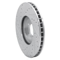 DFC 03-05 Jaguar Vanden Plas Front Right Drilled & Slotted Silver Brake Rotor