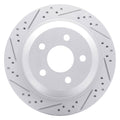 DFC 98-02 Chevrolet Camaro Rear Left Drilled & Slotted Geoperformance Rotor