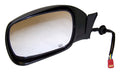 Left Power, Heated, Manual Folding Mirror for 1997-2001 Jeep XJ Cherokee, Black Crown Automotive