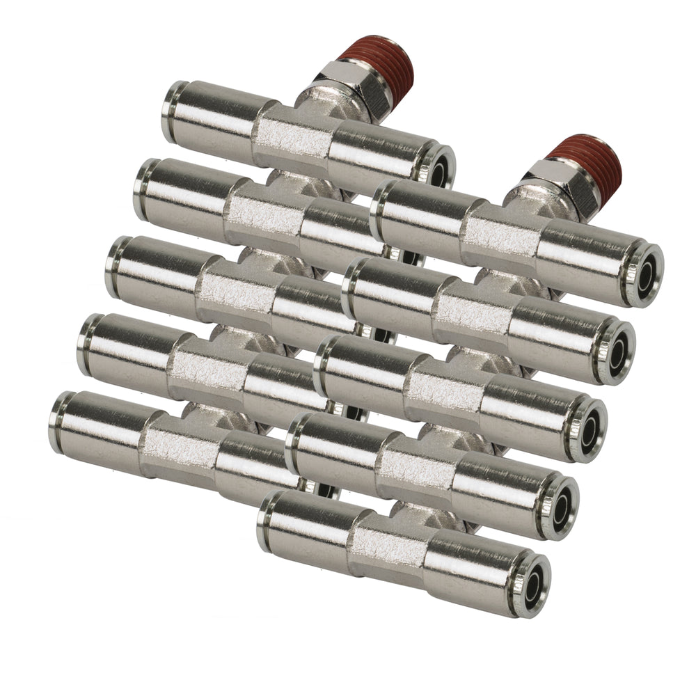 3/8 NPT(M) 3/8 TO 3/8 SWIVEL TFITTING (10 PCS) DOT APPROVED