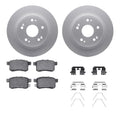 DFC 08-17 Acura TSX Rear Geospec Rotors with 5000 Advanced Brake Pads w/Hardware