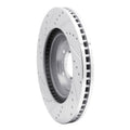DFC 06-16 Buick Lucerne Front Right Drilled & Slotted Silver Brake Rotor