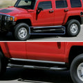 3 INCHES ROUND SIDE STEP BAR - BLAC