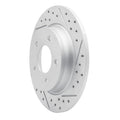 DFC 04-13 Mazda 3 Rear Right Drilled & Slotted Geoperformance Rotor