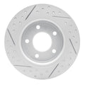 DFC 04-13 Mazda 3 Rear Right Drilled & Slotted Geoperformance Rotor