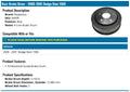 Brake Drum: Various Makes and Models; Brake Drum