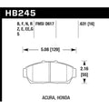 Hawk 1997-2001 Acura Integra GS HPS 5.0 Front Brake Pads