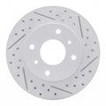 R1 89-13 Infiniti G20 Front Right Drilled & Slotted Geoperformance Rotor